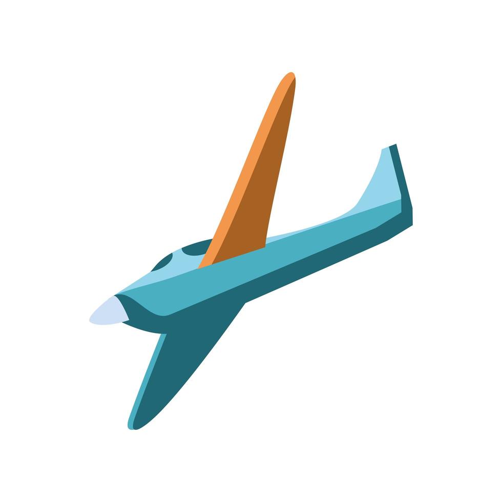 flying plane icon vector