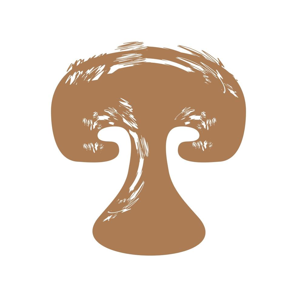 mushroom food icon vector