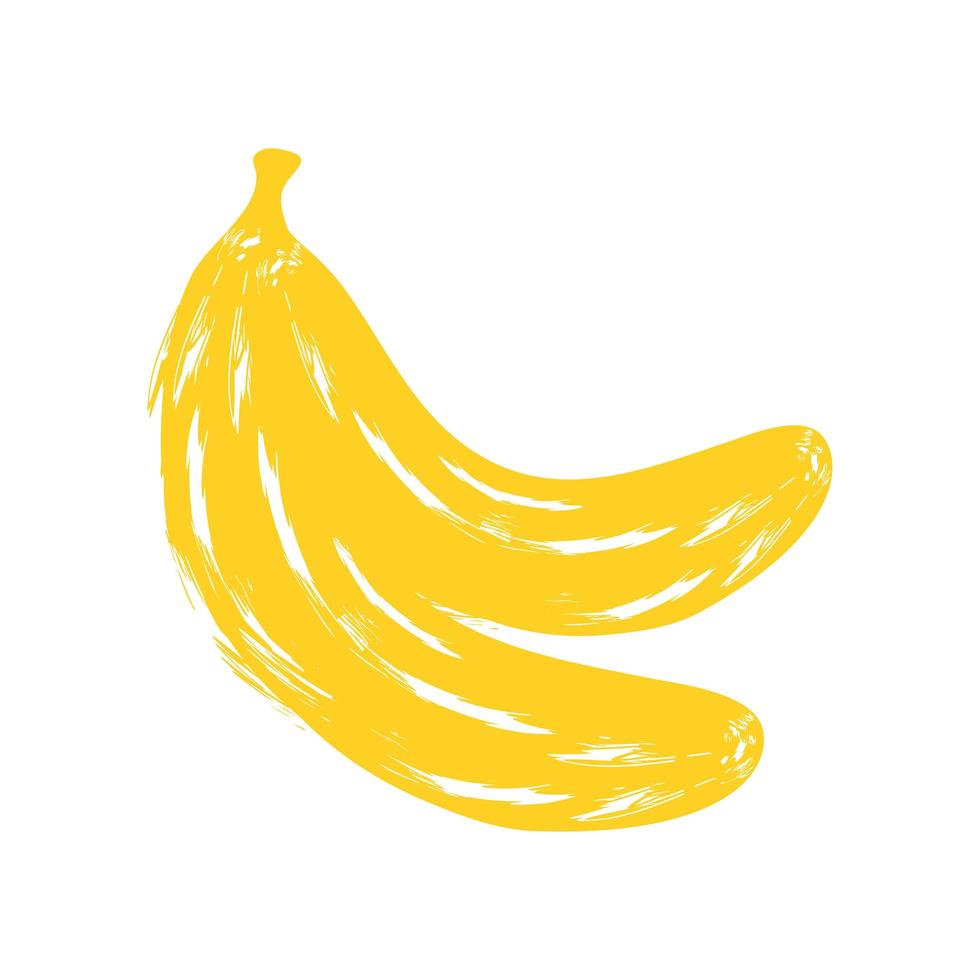 banana fruit icon vector