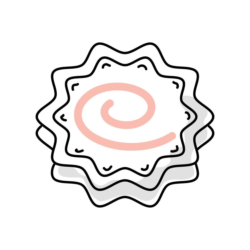 cookie sweet snack vector