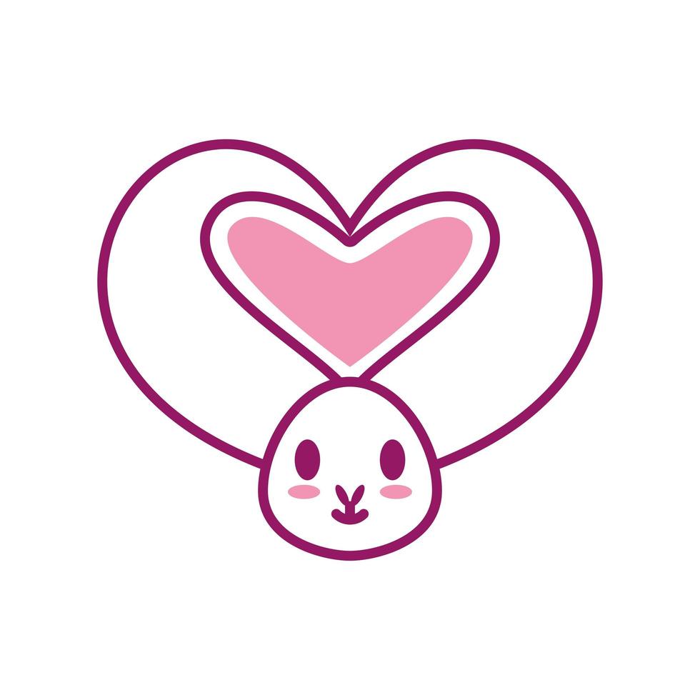 cute rabbit cartoon vector