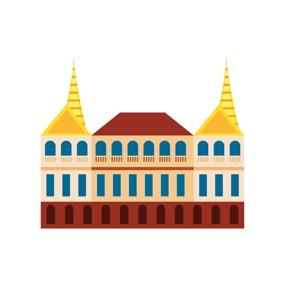 Templo en Bangkok, Tailandia vector