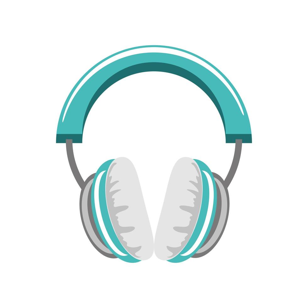 headphone headset icon vector