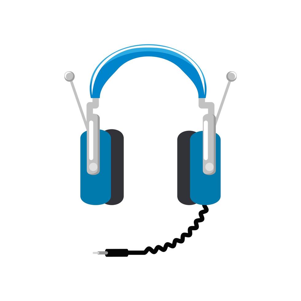 headphones with antenna vector