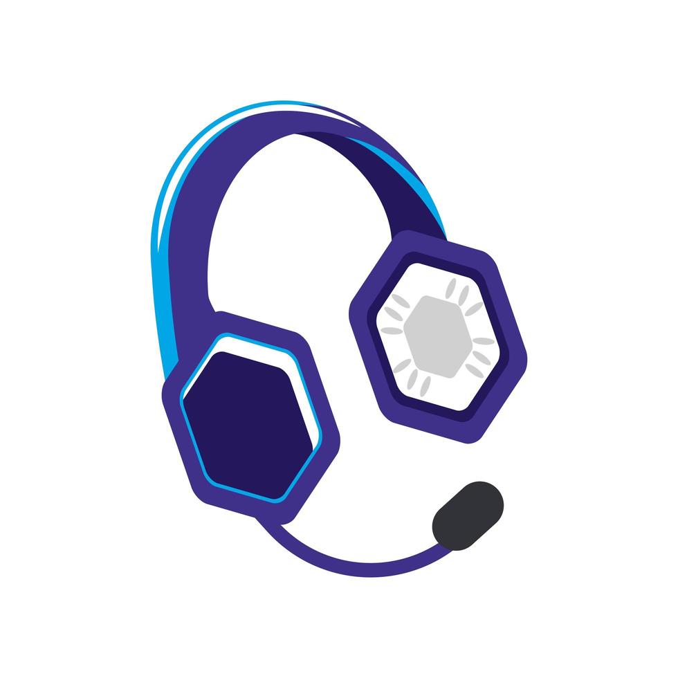 wireless earphones microphone vector
