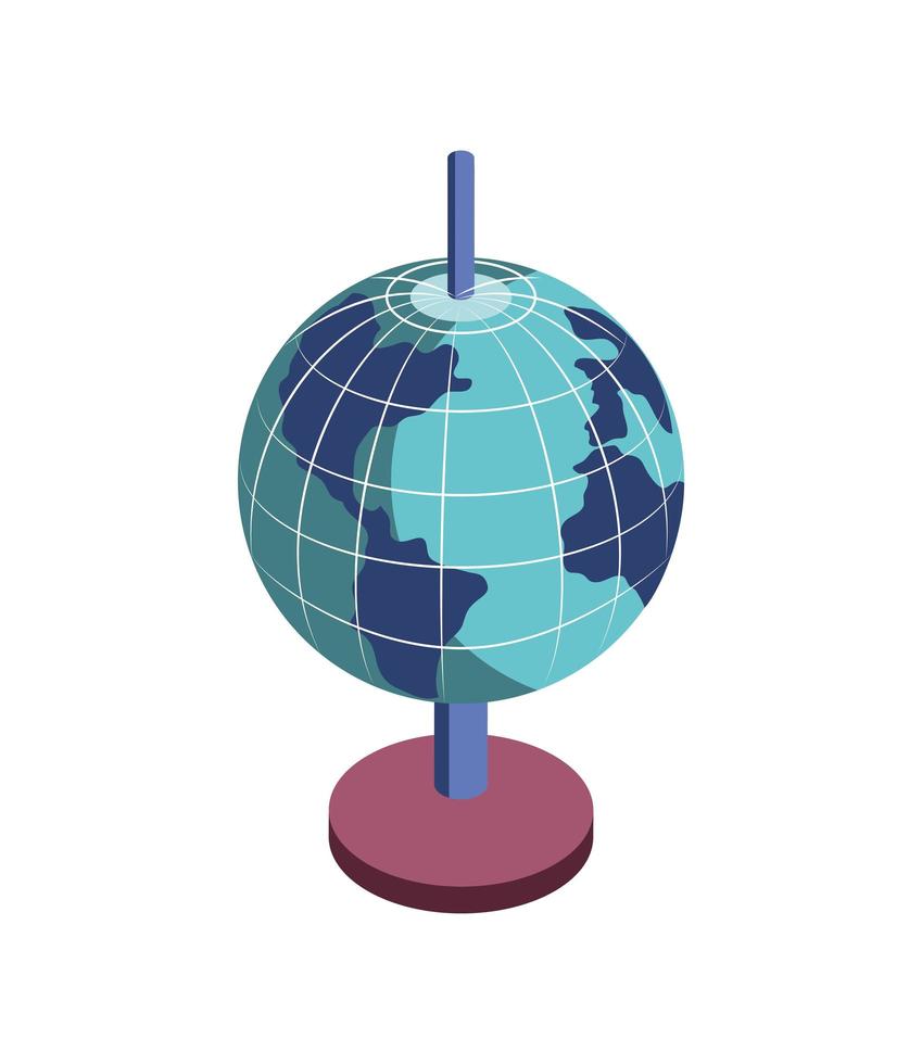 school globe icon vector