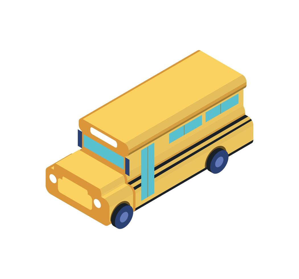 icono de autobús escolar vector