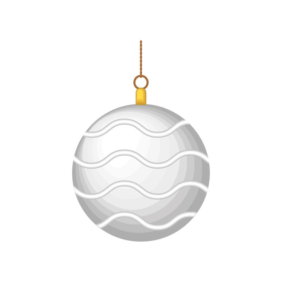 bola decorativa de navidad vector