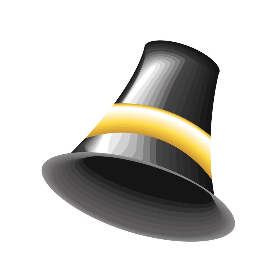 black top hat vector