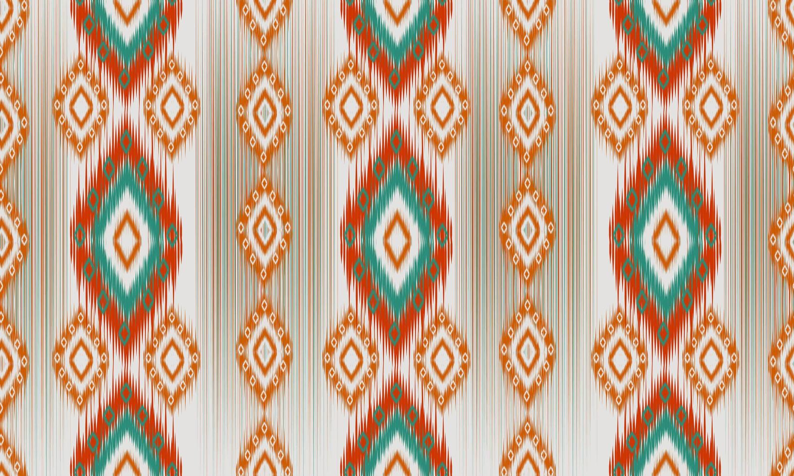 Geometric ethnic oriental ikat pattern traditional Design for background,carpet,wallpaper,clothing,wrapping,Batik,fabric,Vector illustration.embroidery style. vector