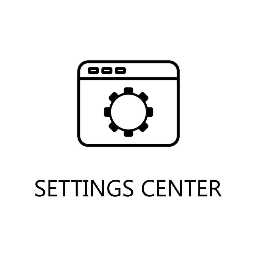 Setting Center icon. Trendy flat vector Setting Center icon on white background, vector illustration can be use for web and mobile