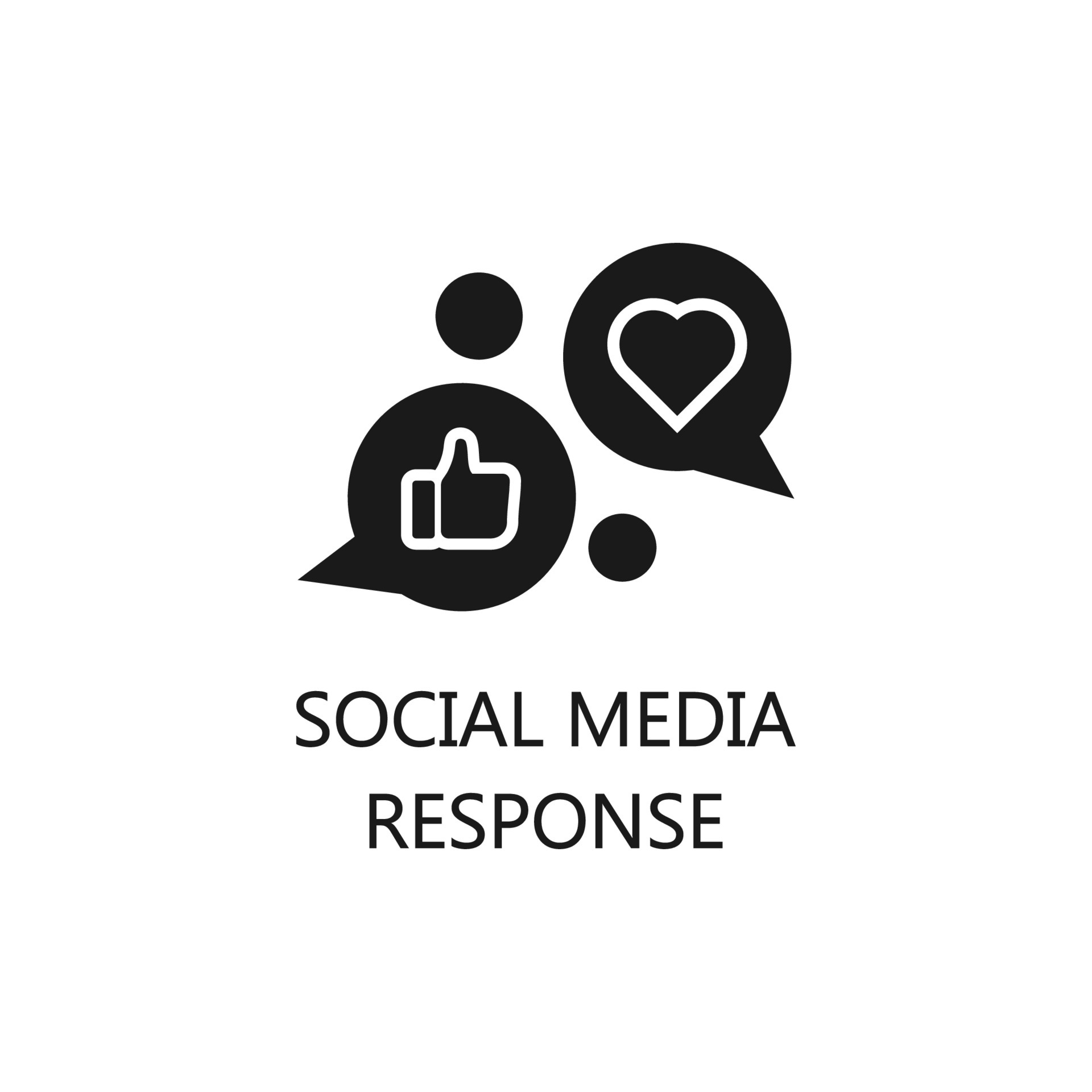 Social Media Response icon. Trendy flat vector Social Media icon on