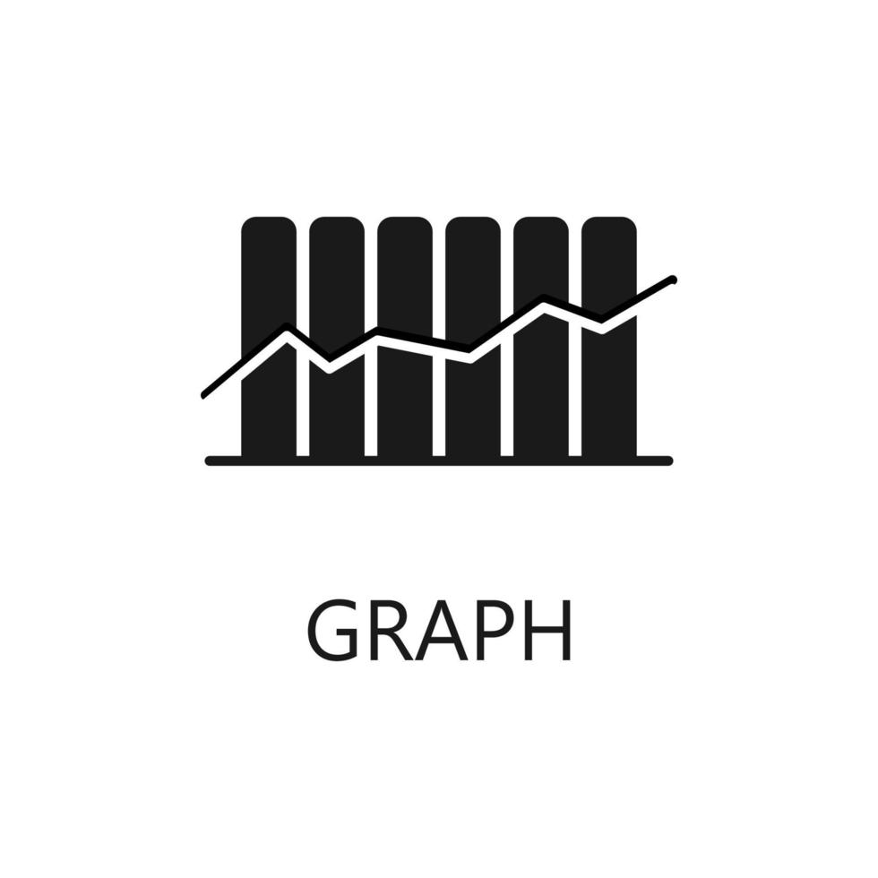 Graph icon. Trendy flat vector Graph icon on white background, vector illustration can be use for web and mobile