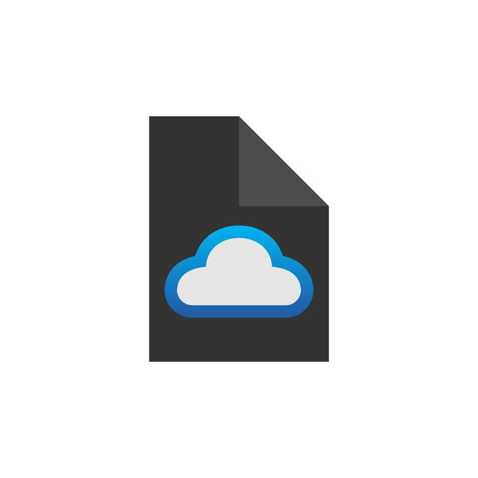 Illustration Vector Graphic of Cloud File. Perfect to use for Technology Company