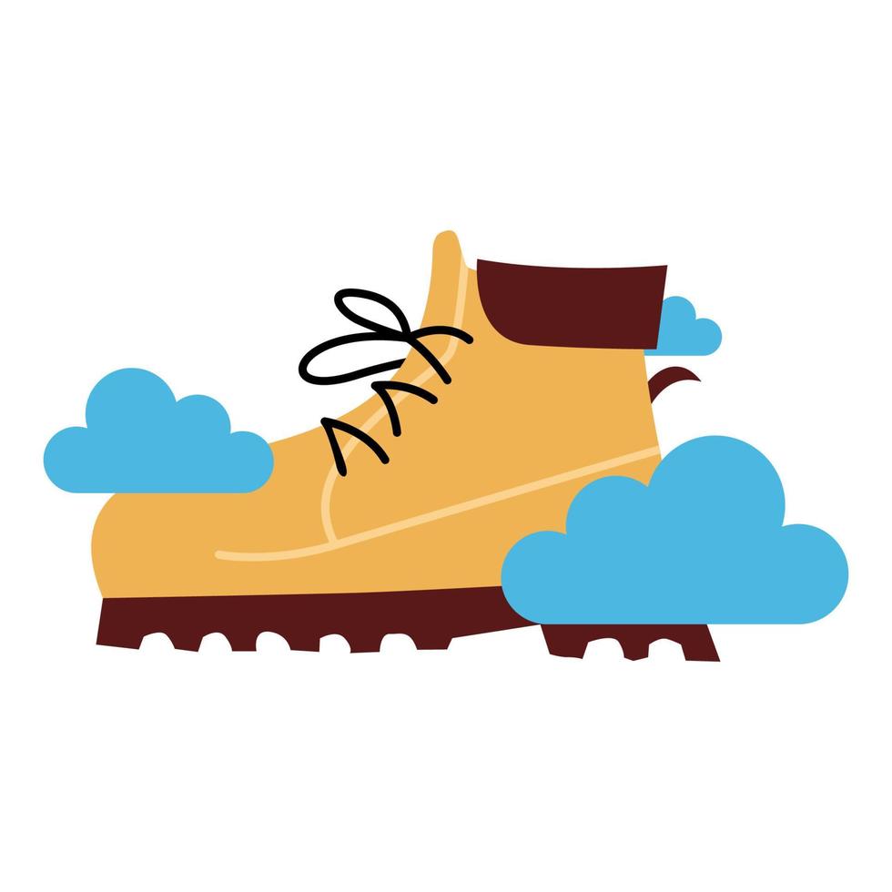 gráfico de vector de ilustración del logotipo de zapatos de seguridad en la nube. perfecto para usar en empresas de tecnología
