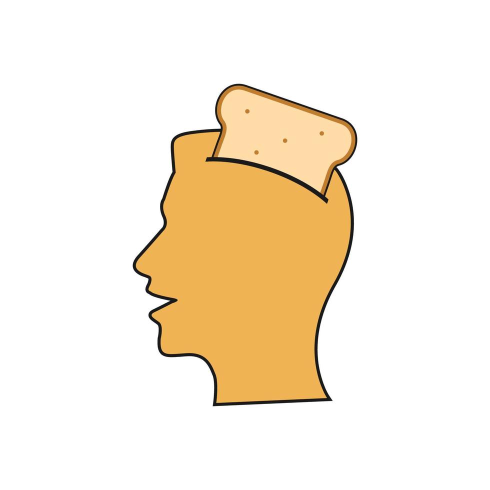 Illustration Vector Graphic of Toaster Head Logo. Perfect to use for Technology Company