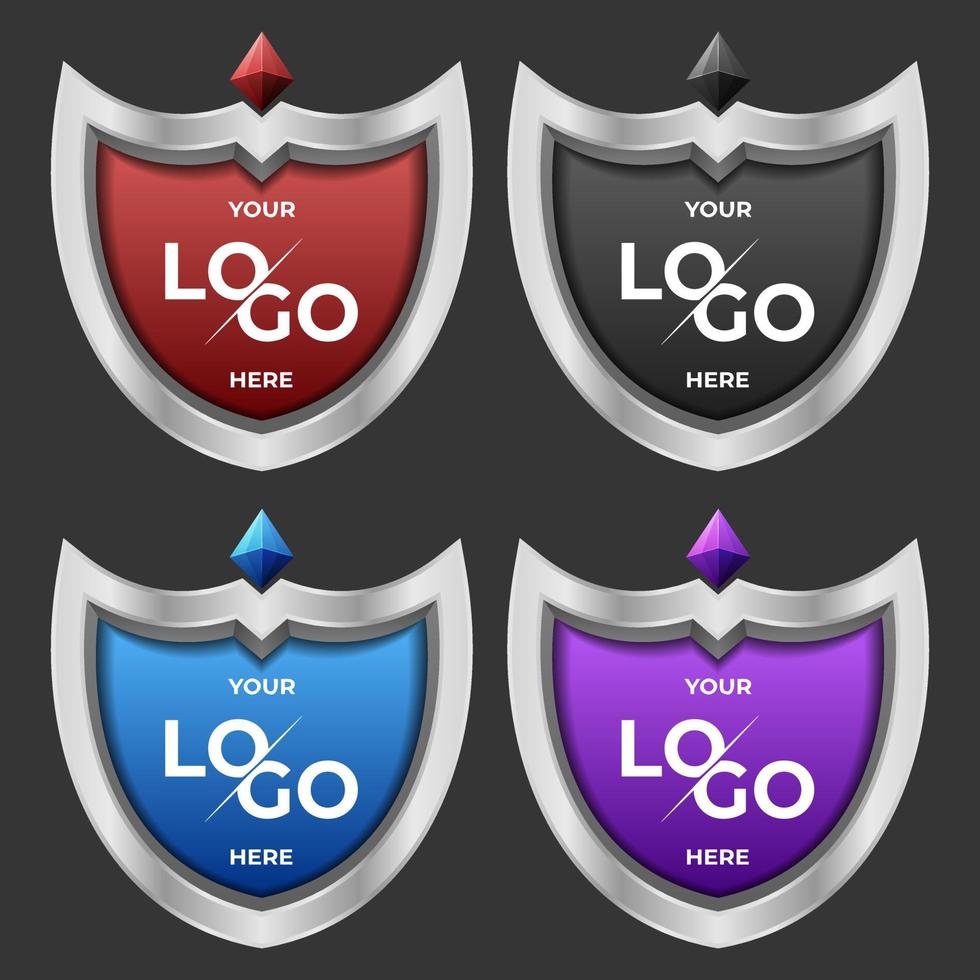 War Flag Or Shield Of The Cartoon Ranking Game Medieval Shield Shield For Your Emblem Or Logo Can Also Be Used In Mobile Or Web Games For Logo Place Vector Art