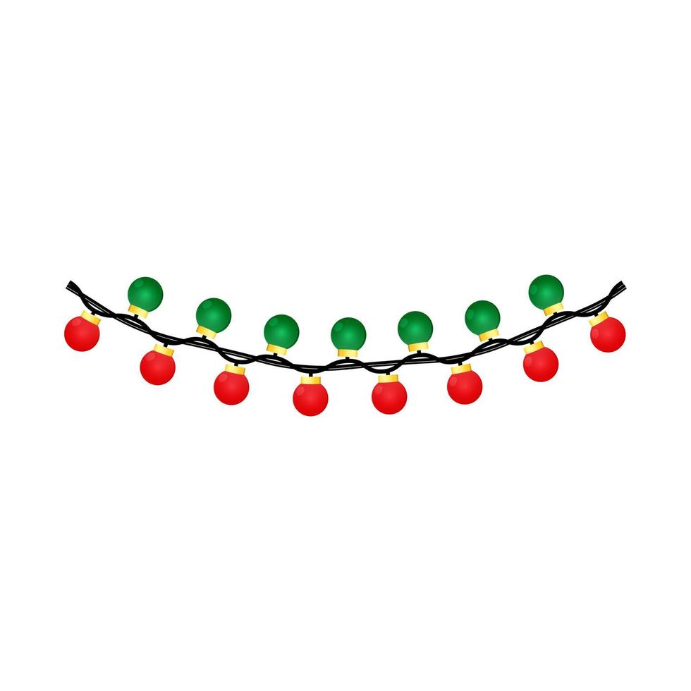 decoración de elementos navideños. Gráfico de ilustración vectorial de bola de Navidad con colores rojo y verde vector