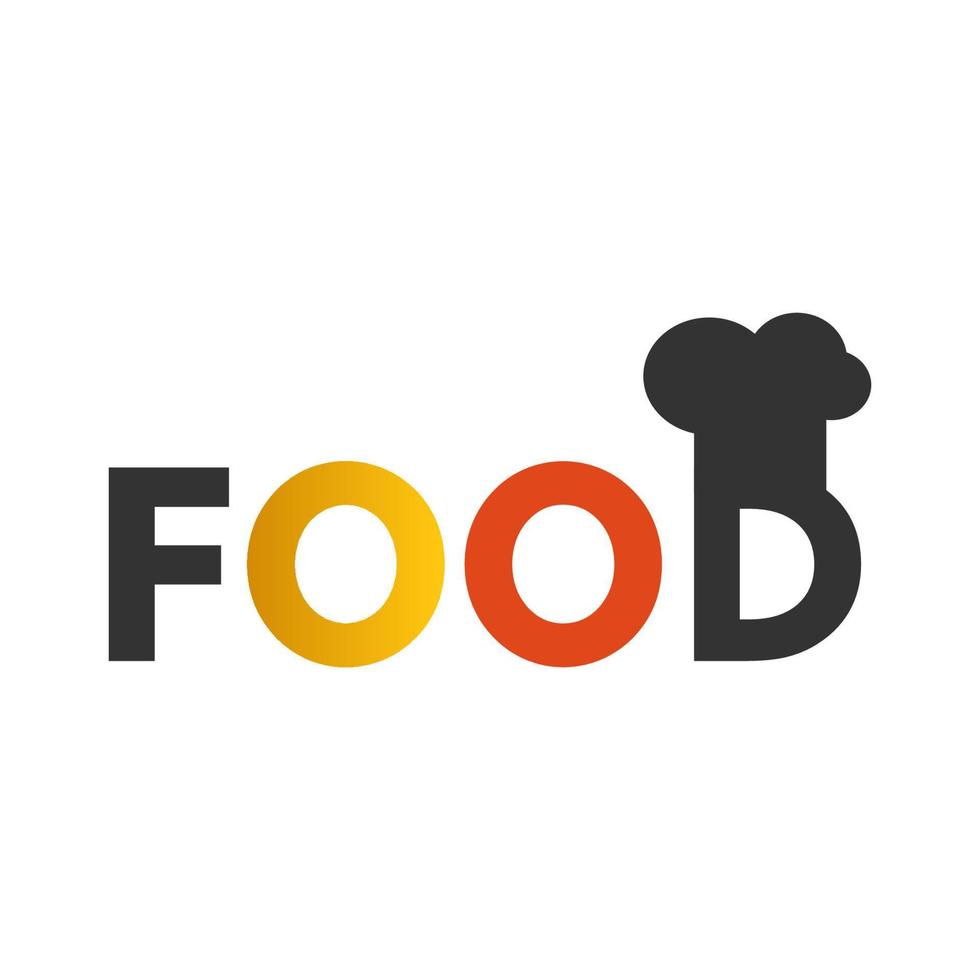 gráfico de vector de ilustración del logotipo de tipografía de alimentos. perfecto para usar en empresas de alimentos