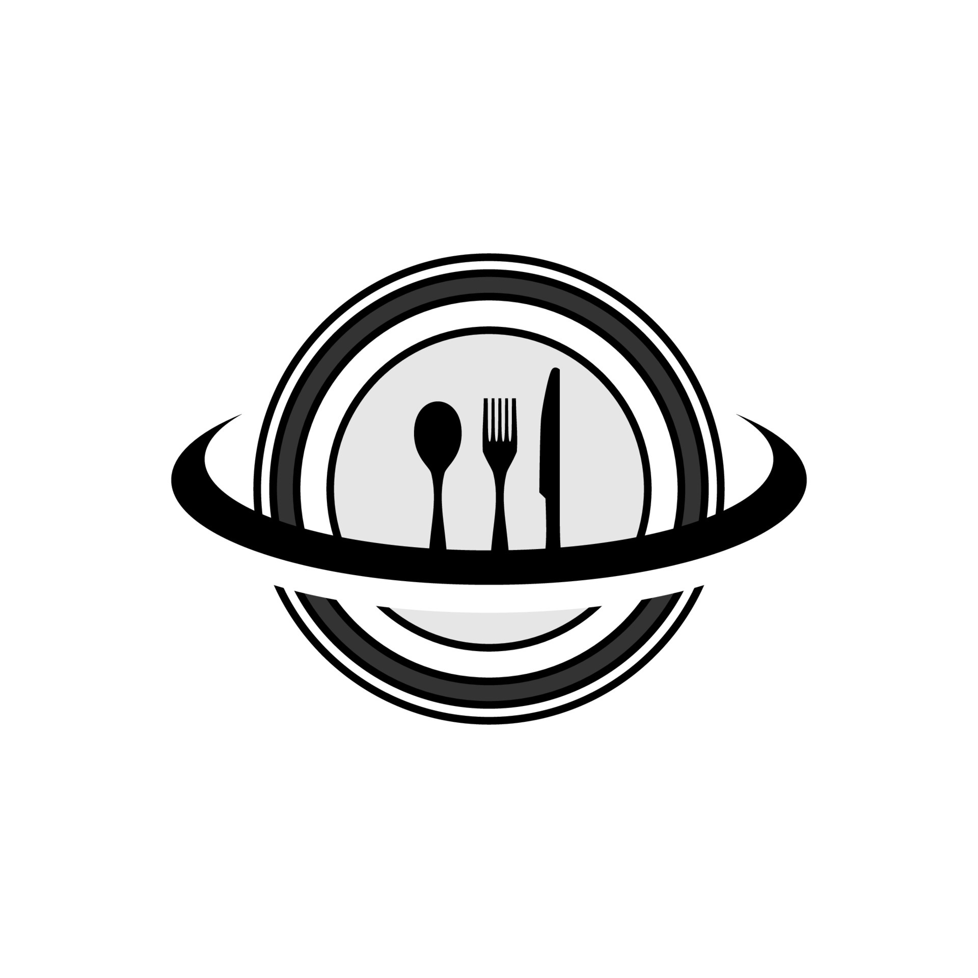 Illustration Vector Graphic of Food Plate Logo. Perfect to use for Food