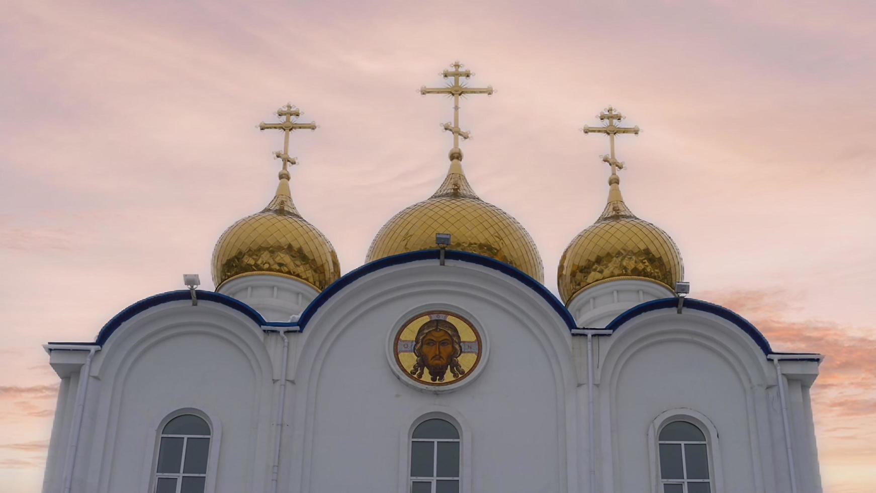 Cinemagraph of the landscape with a view of the temple photo