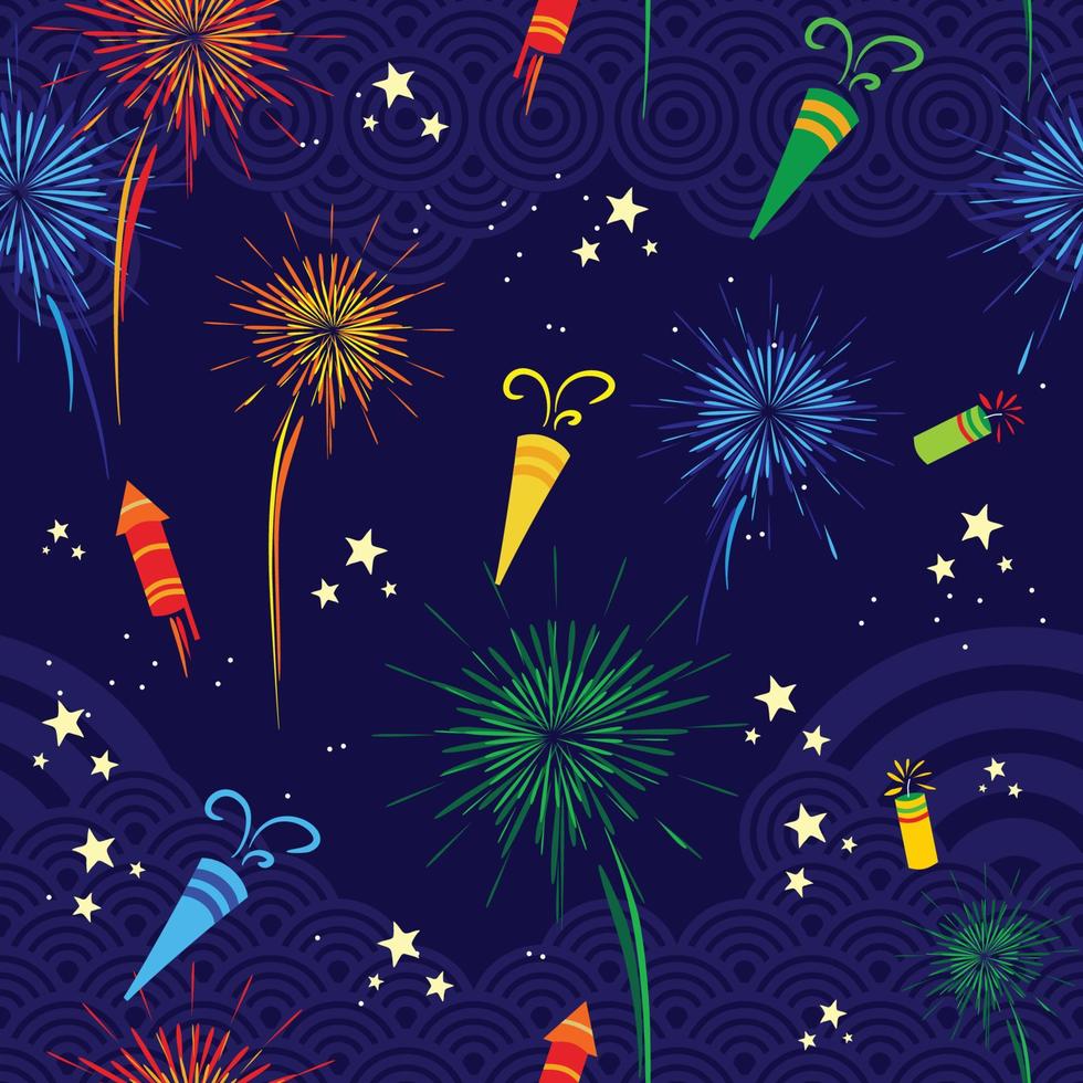 New Year Seamless Background vector