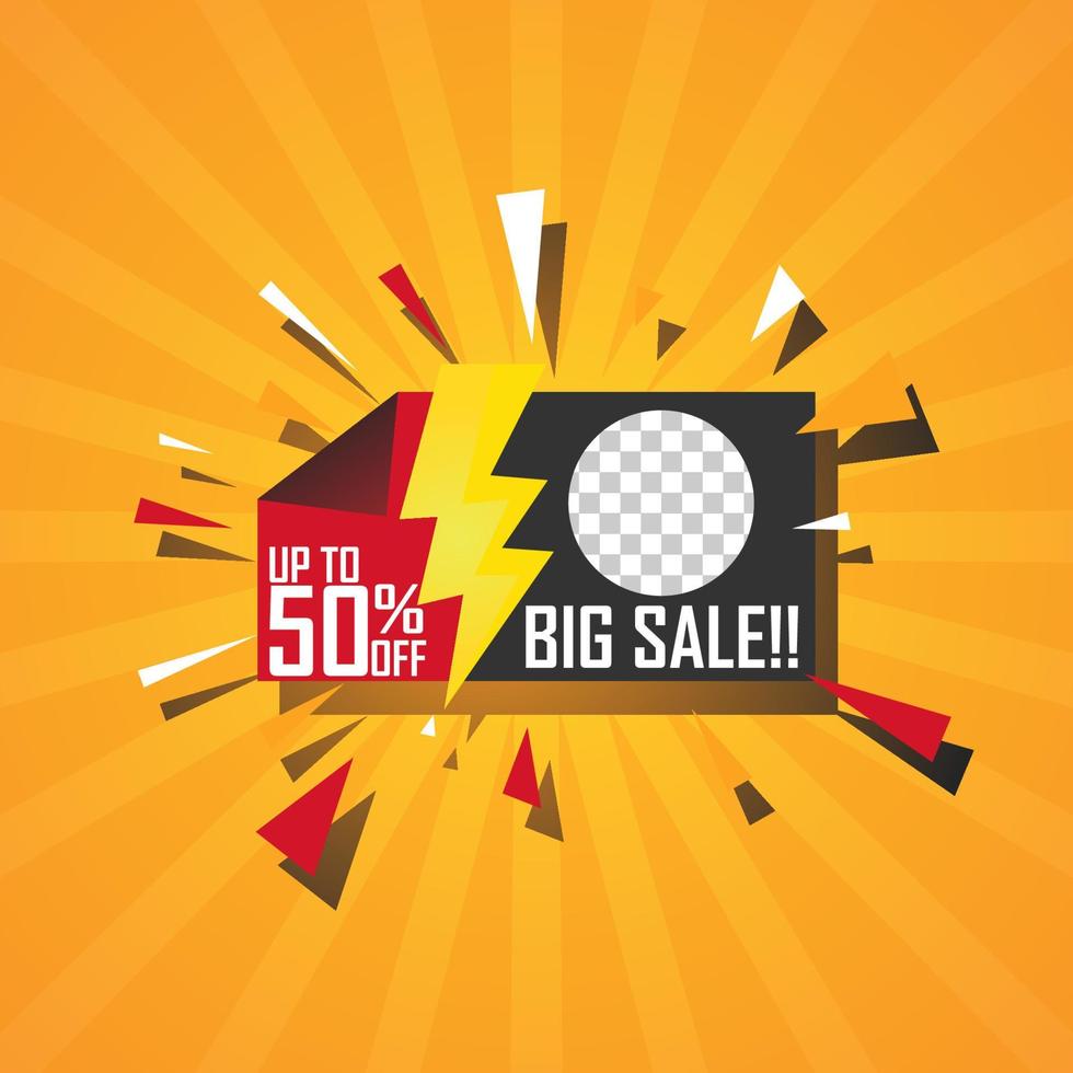 Illustration Vector Graphic of Big Sale Banner. Perfect to use for Sales Promotion