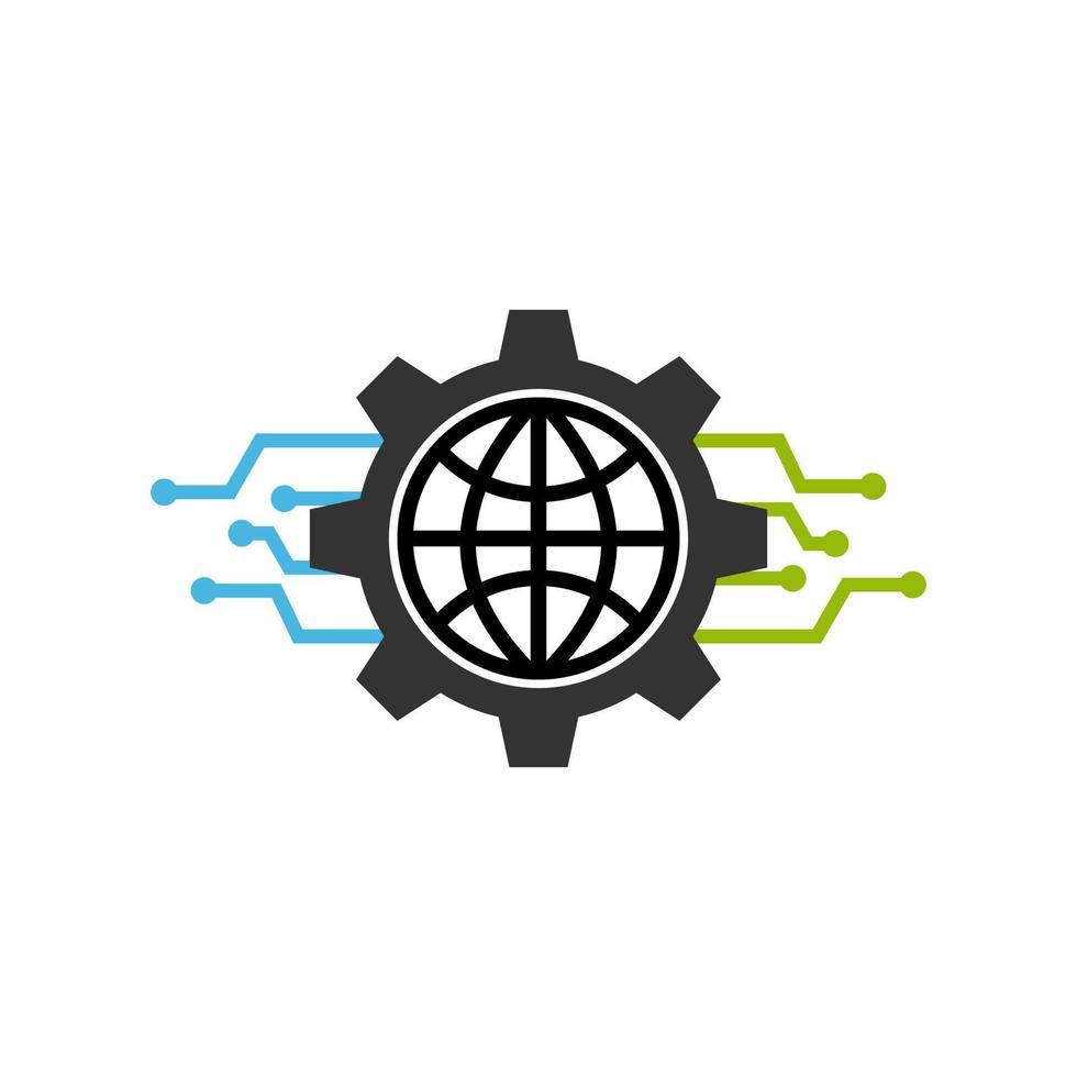 Illustration Vector Graphic of World Mechanic Technology Logo. Perfect to use for Technology Company