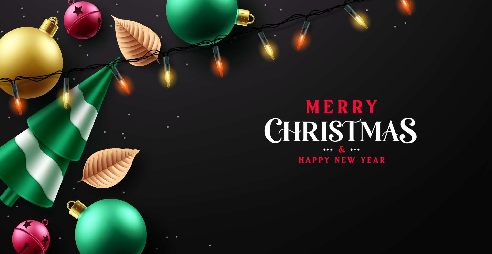 Christmas greeting vector background design. Merry christmas ...