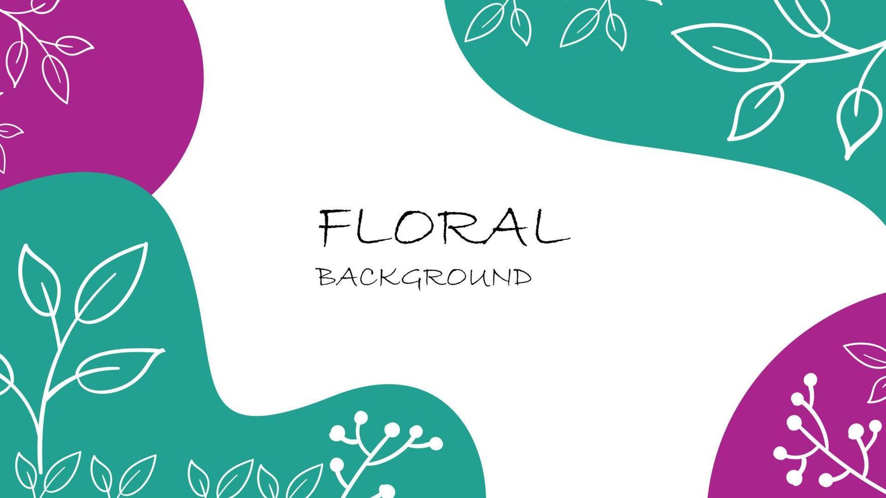 elegante fondo floral para pancarta, póster, sitio web, historia y patrón vector