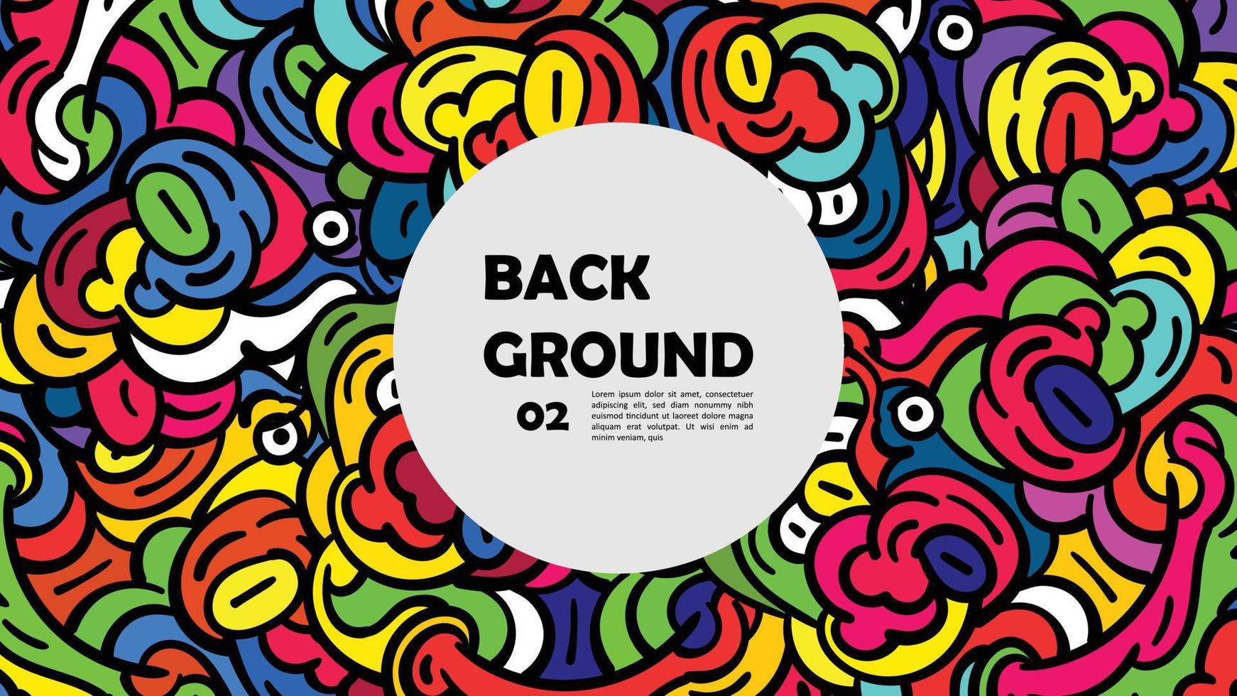 Colorful Abstract Banner Template for Background, Landing page, Web design, and Print Material vector