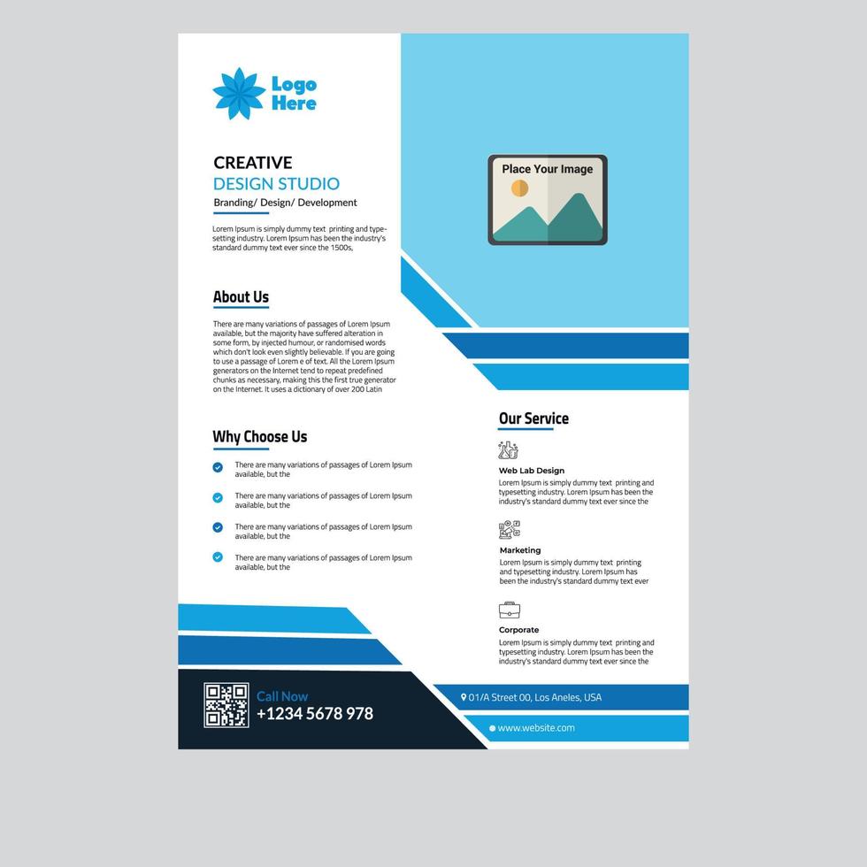 Flyer, brochure template, Leaflet, education, cover presentation, magazines, posters, booklets design, corporate flyer, business flyer template in A4 size. vector