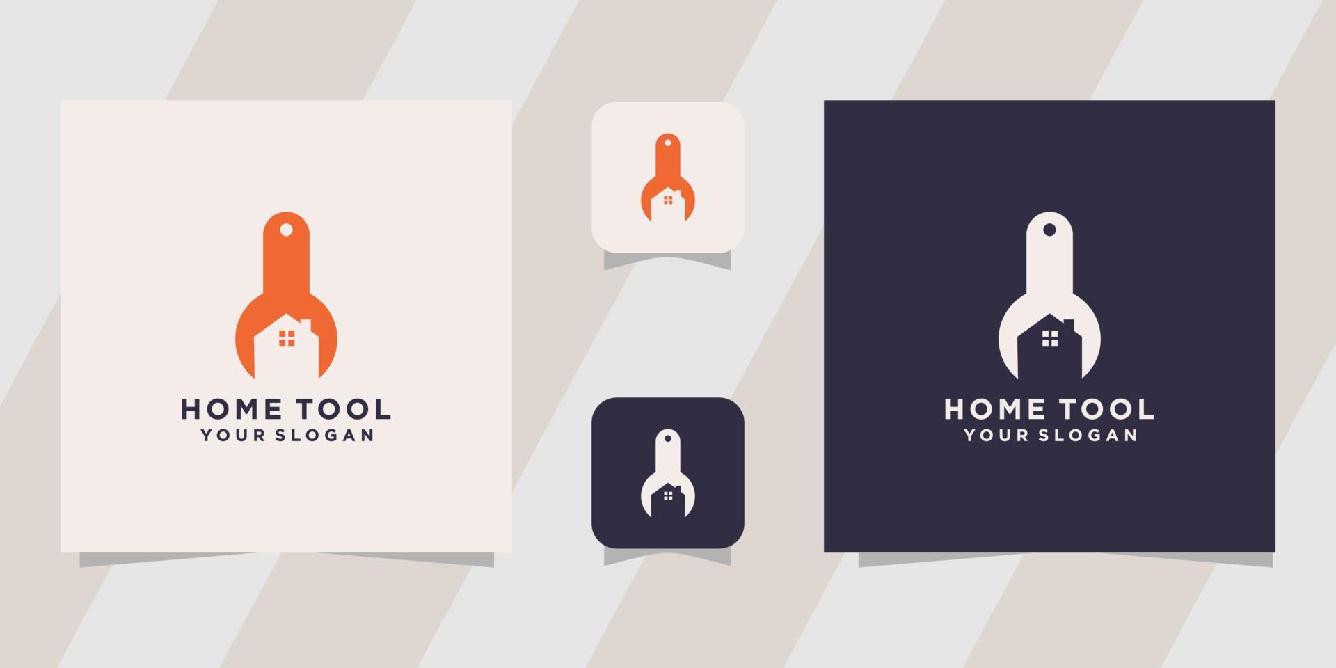 home tool logo template vector