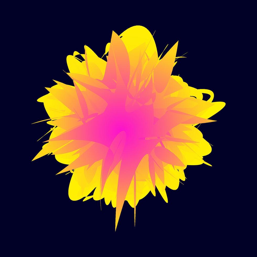Wild flower ornament vector