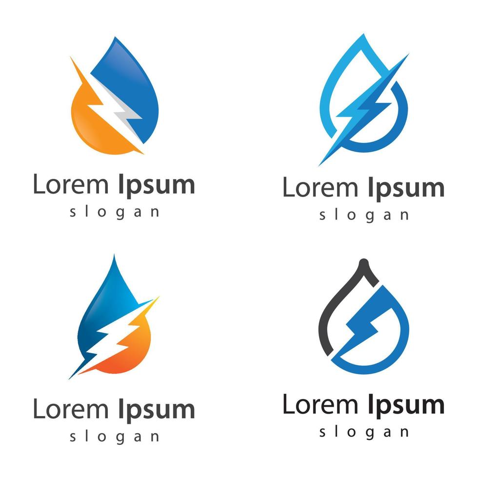 Water strom logo design vector