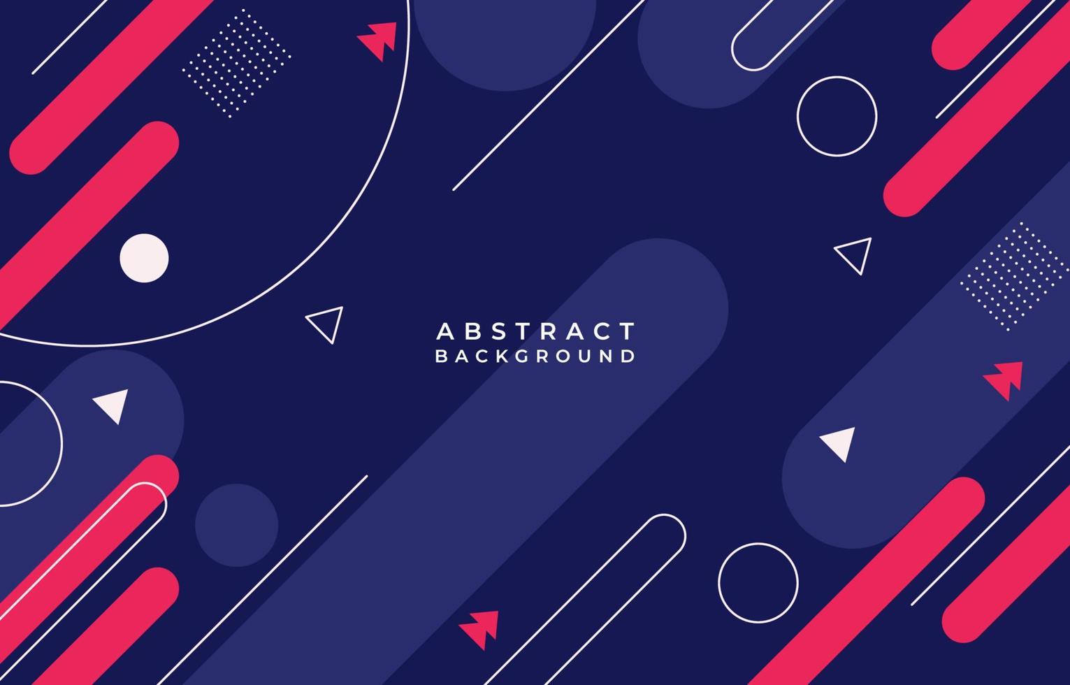 Abstract Flat Geometric Shapes Background vector