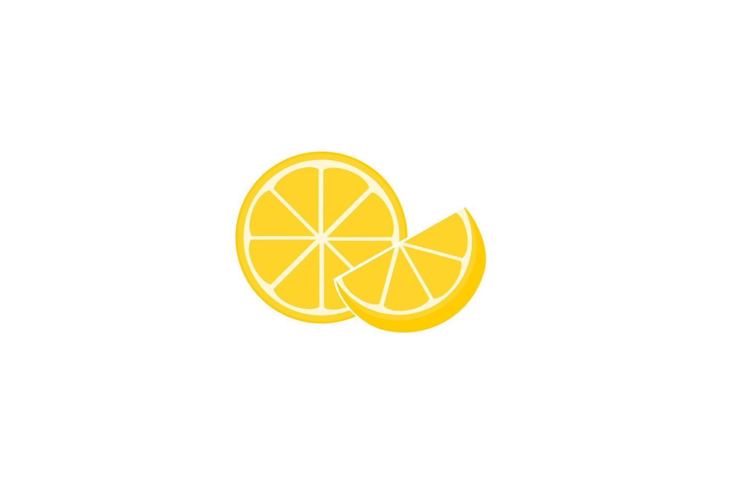 Lemon Fresh Vector Icon Sign Flat Illustration on White Background