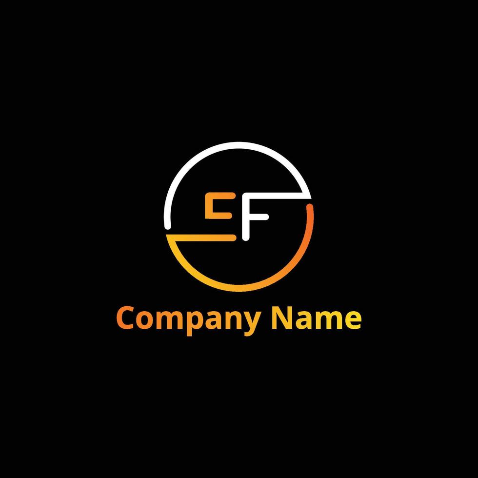 EF - Creative Concept Logo Design Template vector