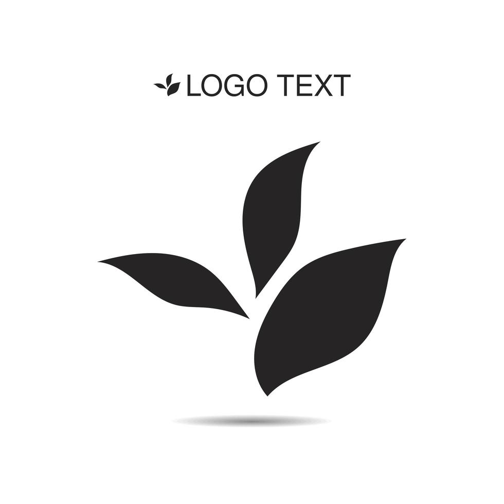 Ecology logo or icon in eps, nature logotype vector