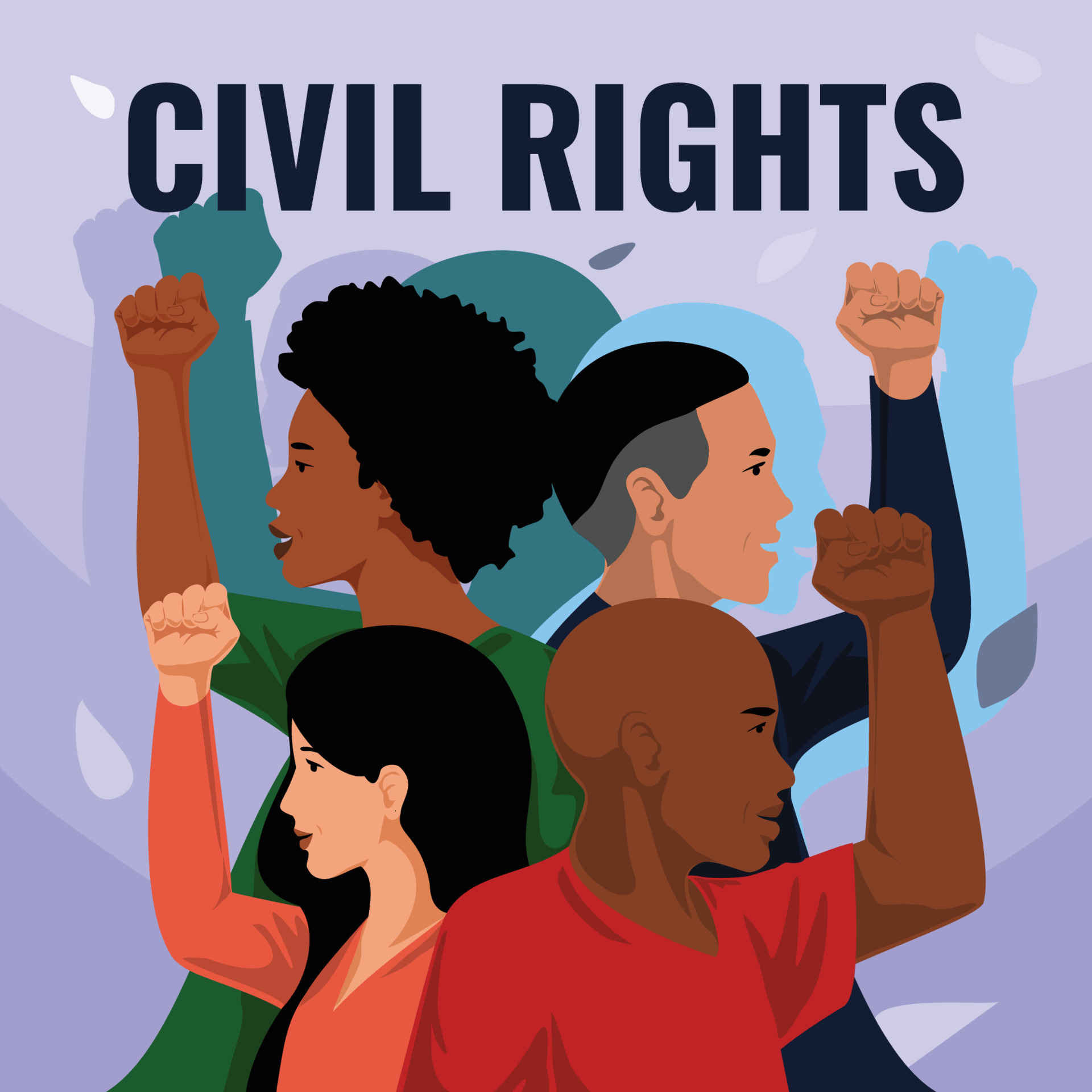 Civil Rights Movement 4805607 Vector Art at Vecteezy