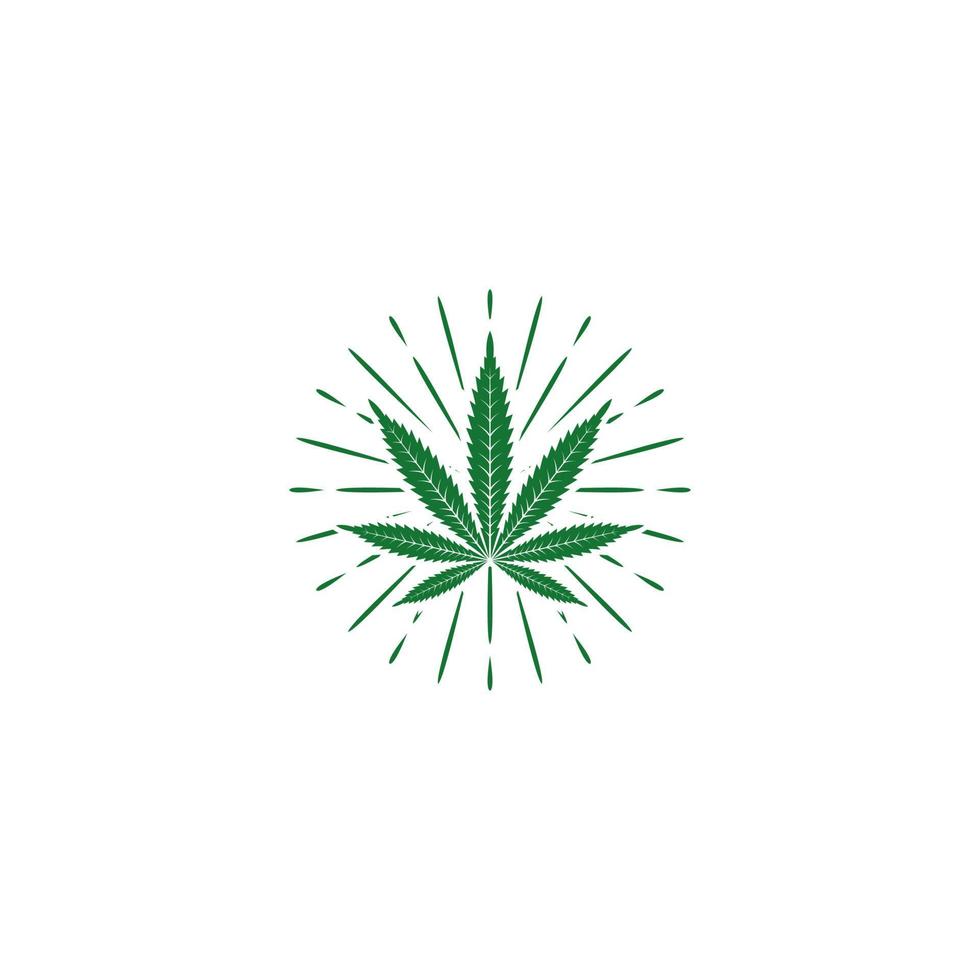 vector de cannabis, icono en fondo blanco