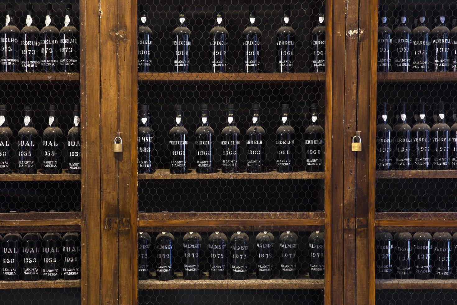 MADEIRA, PORTUGAL, 2020 - Detail of Blandy's wine storage of vintage Madeira wine in Portugal. It is a family-owned wine company founded by John Blandy in 1811. photo