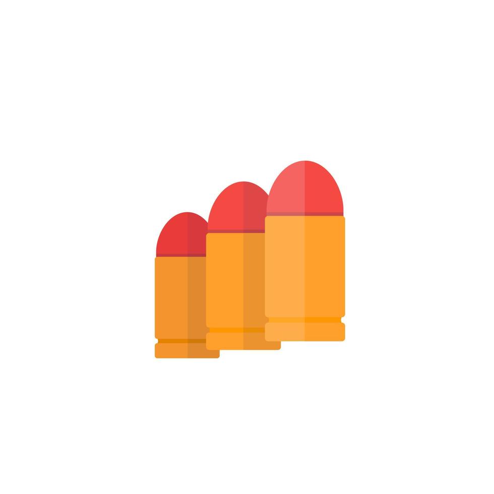 bullets, ammo icon, vector