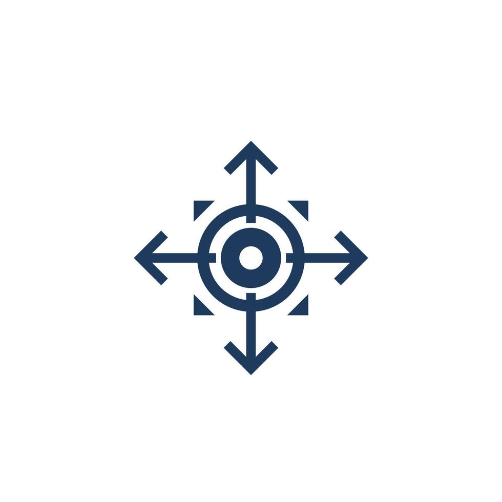 expand, spread icon vector