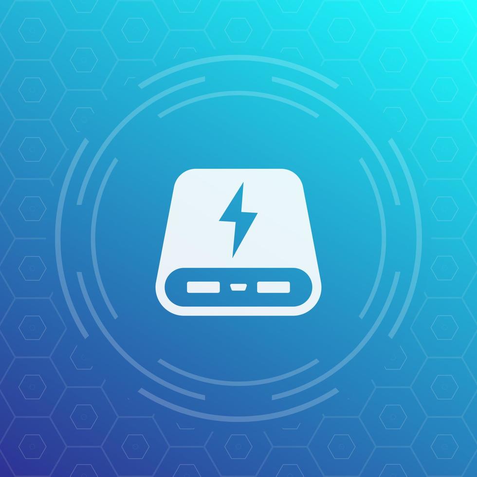 power bank vector icon
