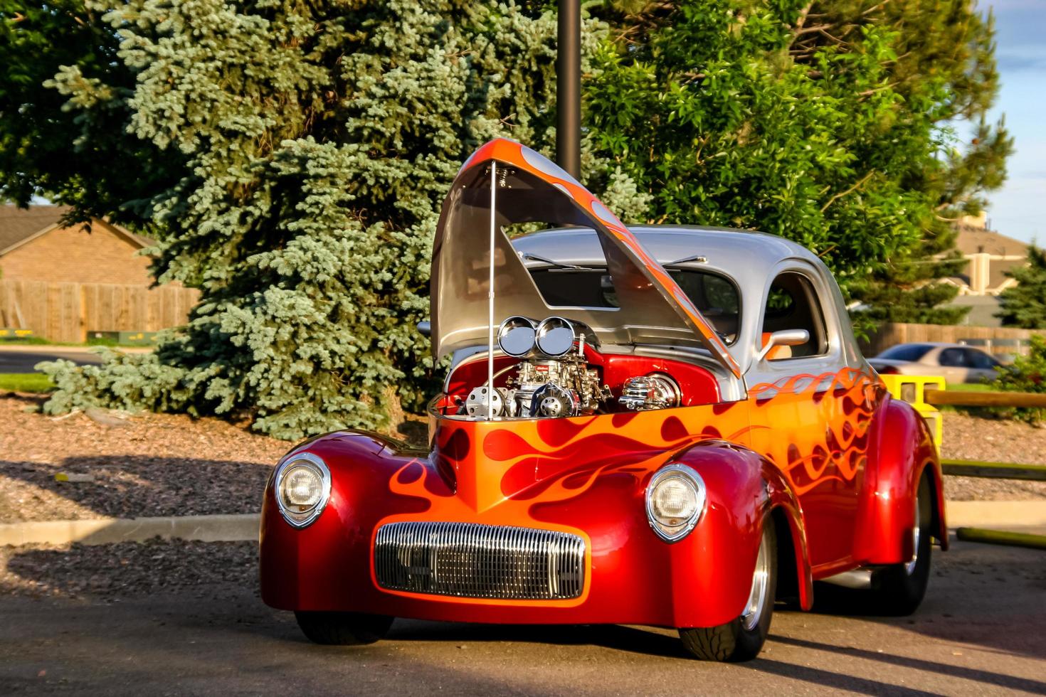 DENVER, USA, 2008 - Classic car at Burger King Classic Car show in Denver. Burger King Classic Car shows are free every Thursday night all summer long. photo