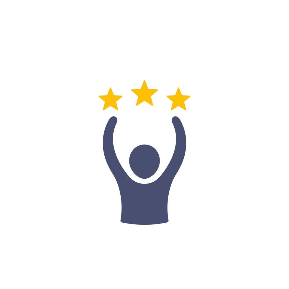 competence and skills icon isolated on white vector