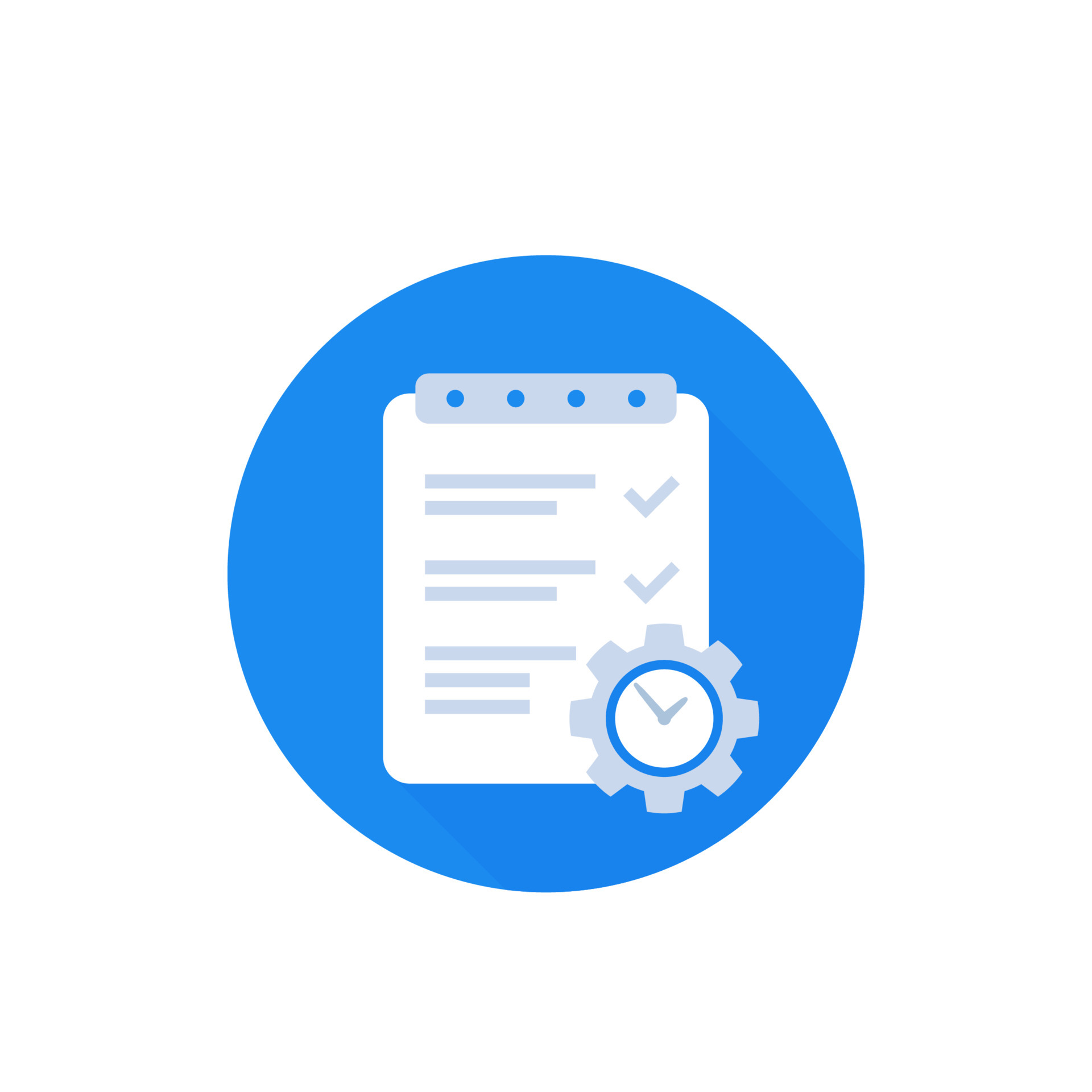 Project management icon, flat 4806091 Vector Art at Vecteezy