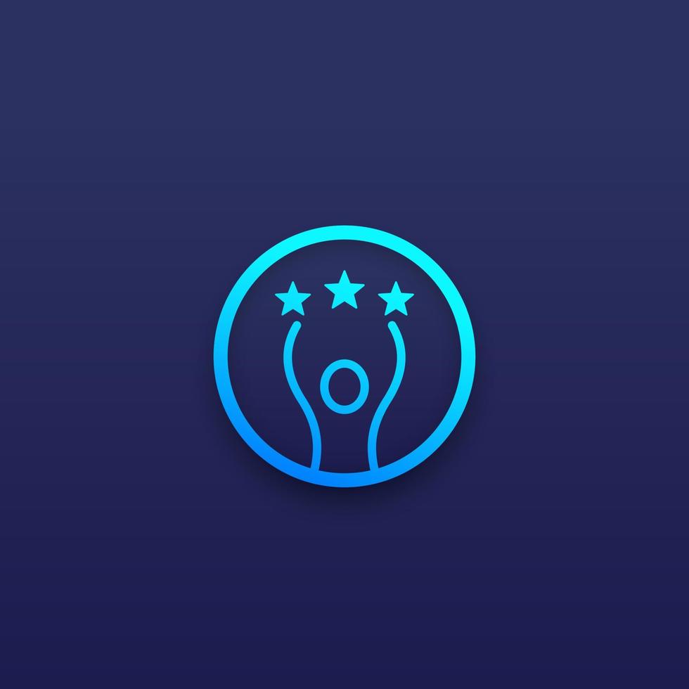 competence and skills icon vector