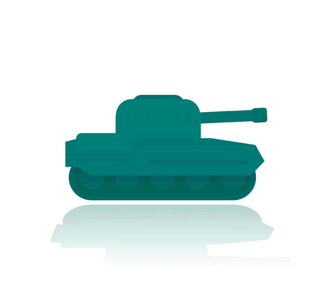 tanque militar, tipo plano vector